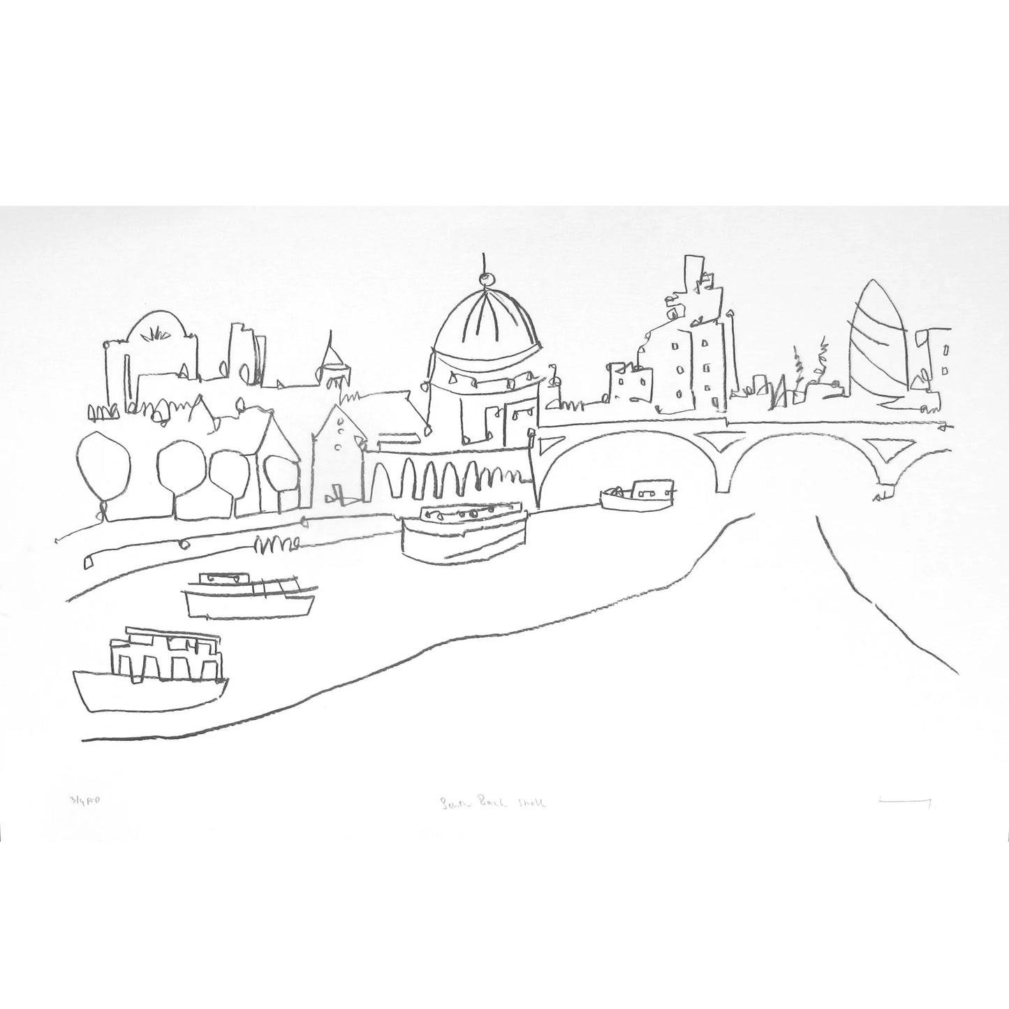 'South Bank Stroll' Screen Print