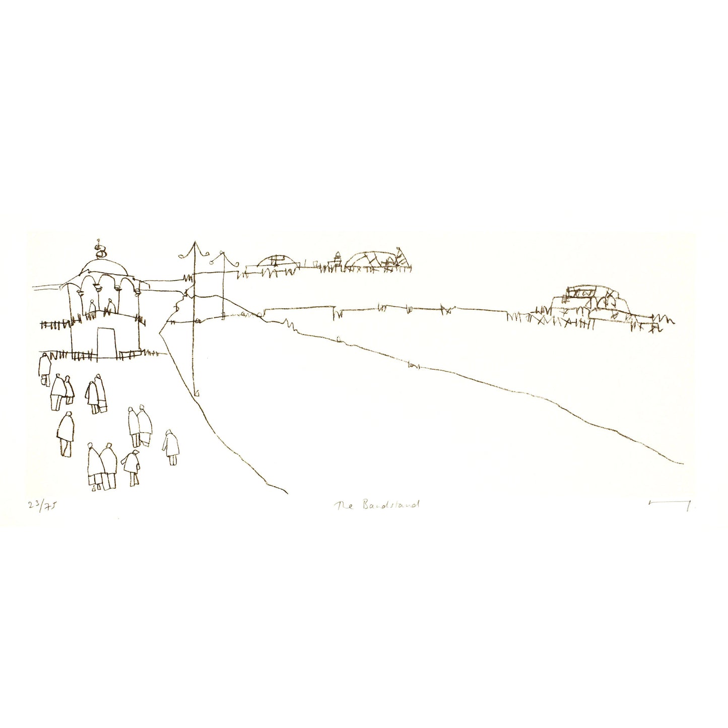 'The Bandstand' Screen Print