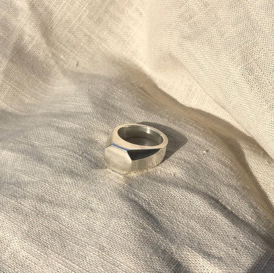 Octagon Signature Signet Ring
