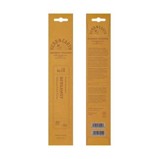 Herb & Earth Bamboo Incense Bergamot