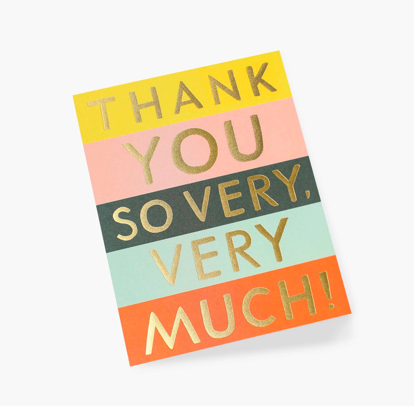 Block Thank You Greeting Card