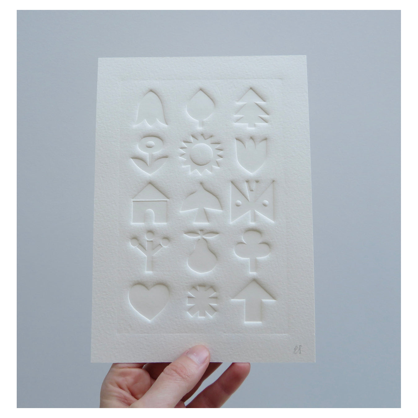 Things Embossed Print