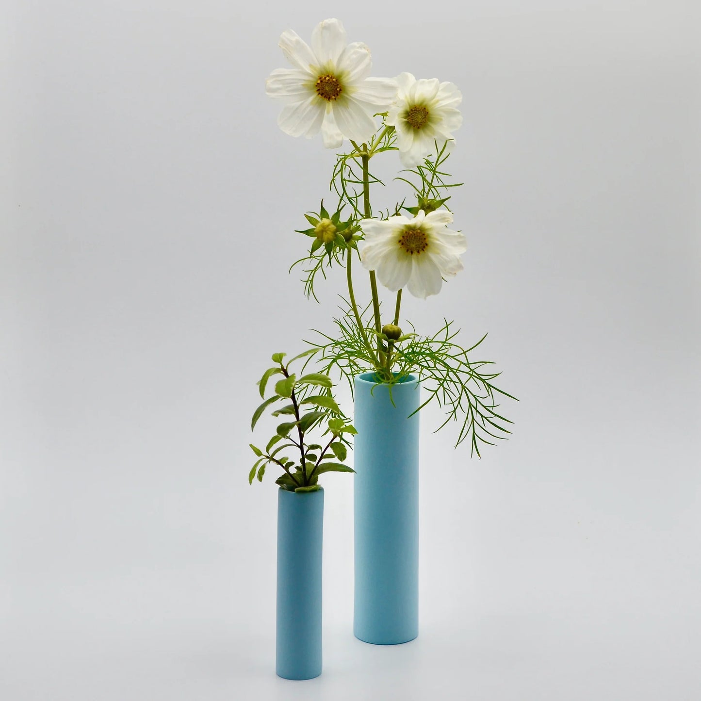 Medium Stem Vase in Blue