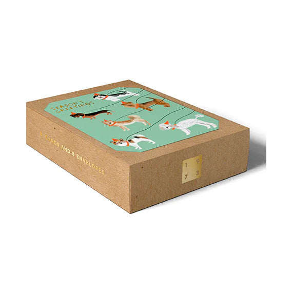 Carolyn Suzuki Out for a Winter Walk - Box of Christmas Eight Cards