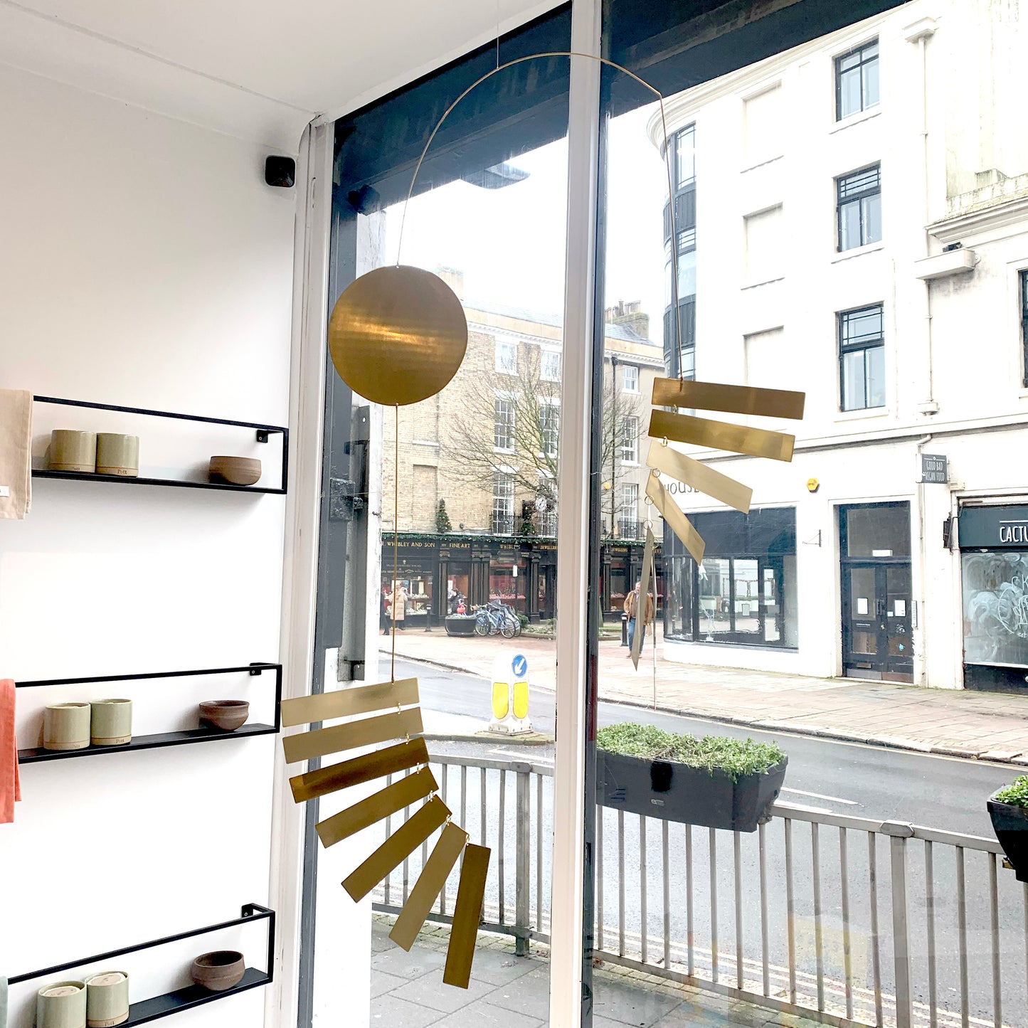 Rays in Brass Mobile