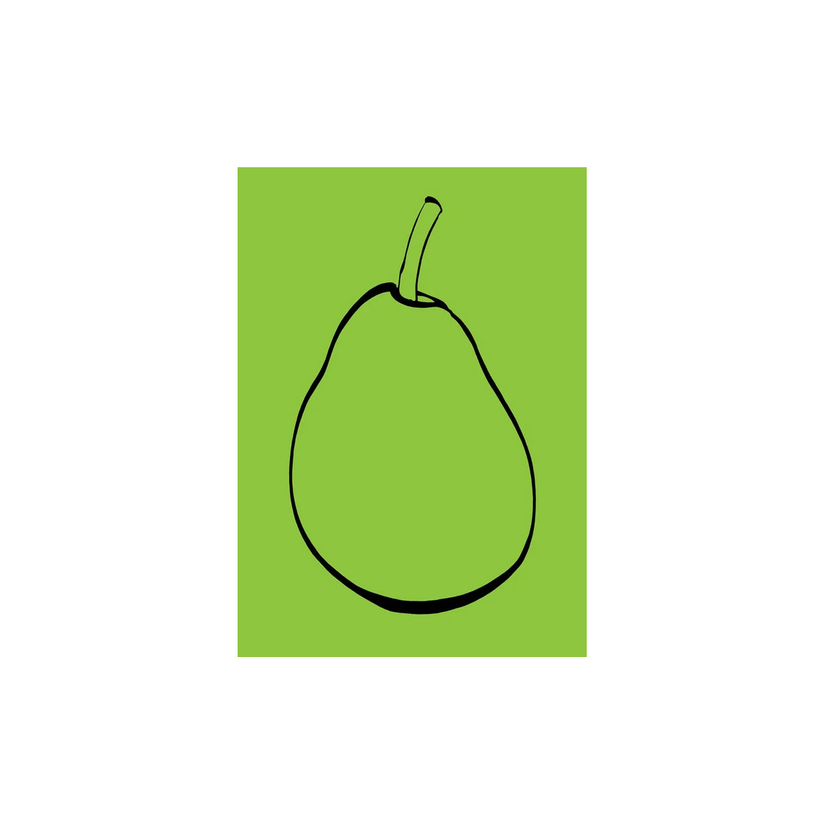 Big Green Pear Poster