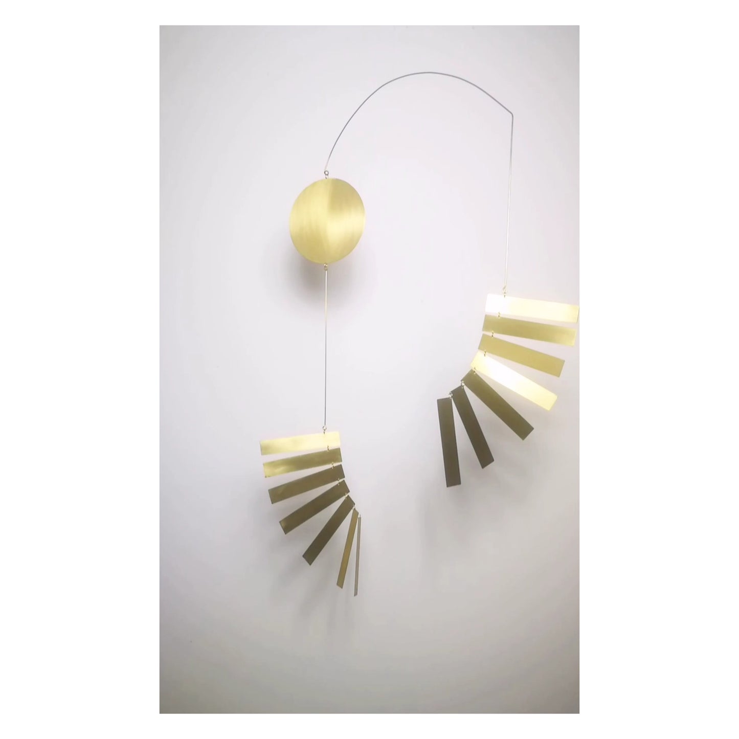 Rays in Brass Mobile