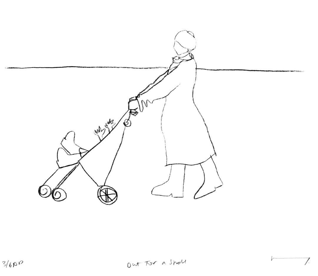Out for a Stroll Screen Print