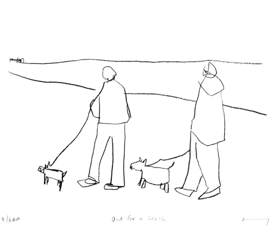 Out for a Walk Screen Print