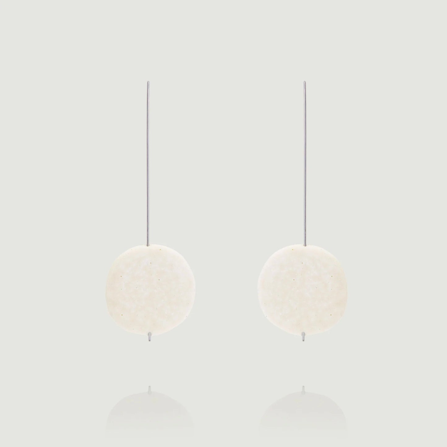 Oscar | Statement Earrings in White