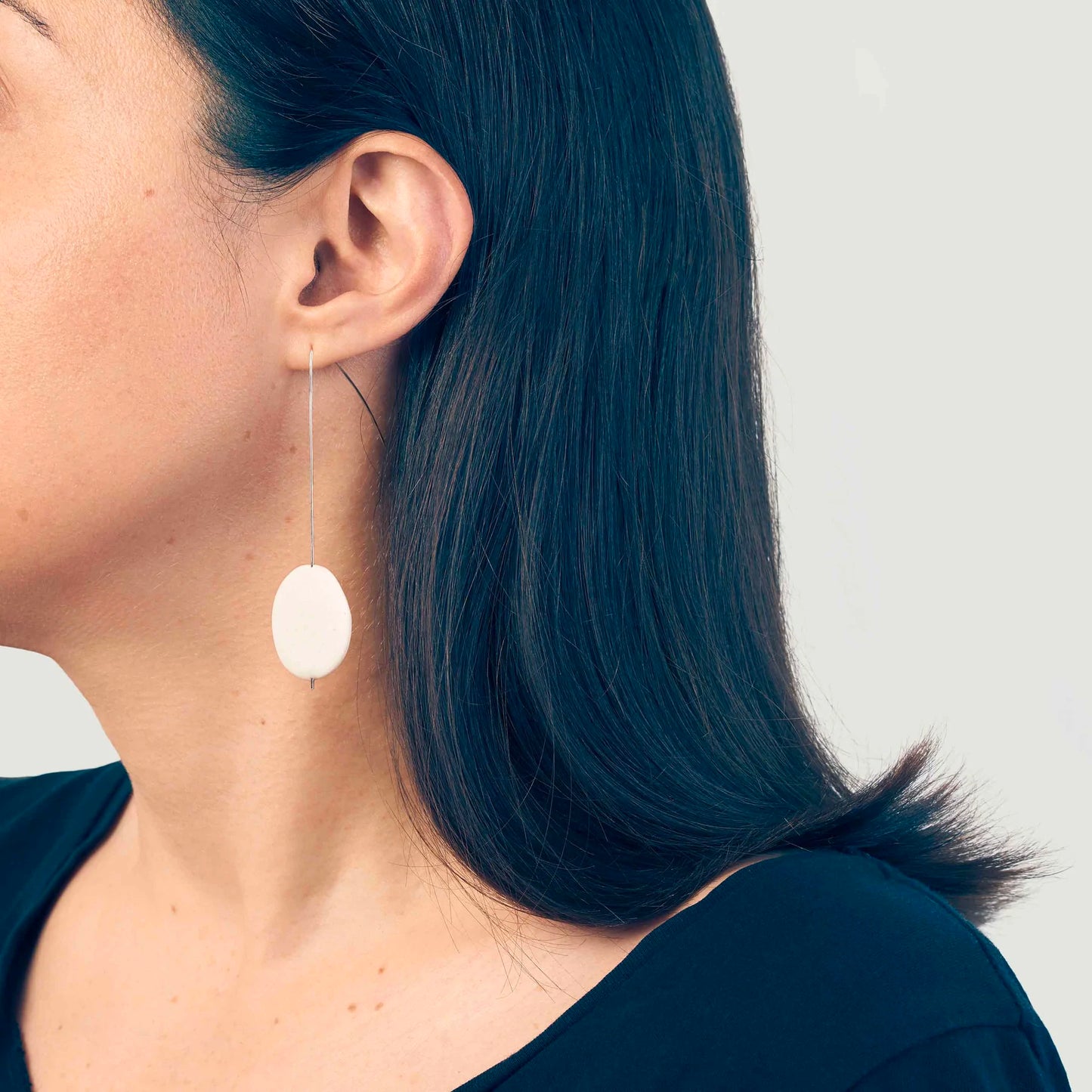 Oscar | Statement Earrings in White
