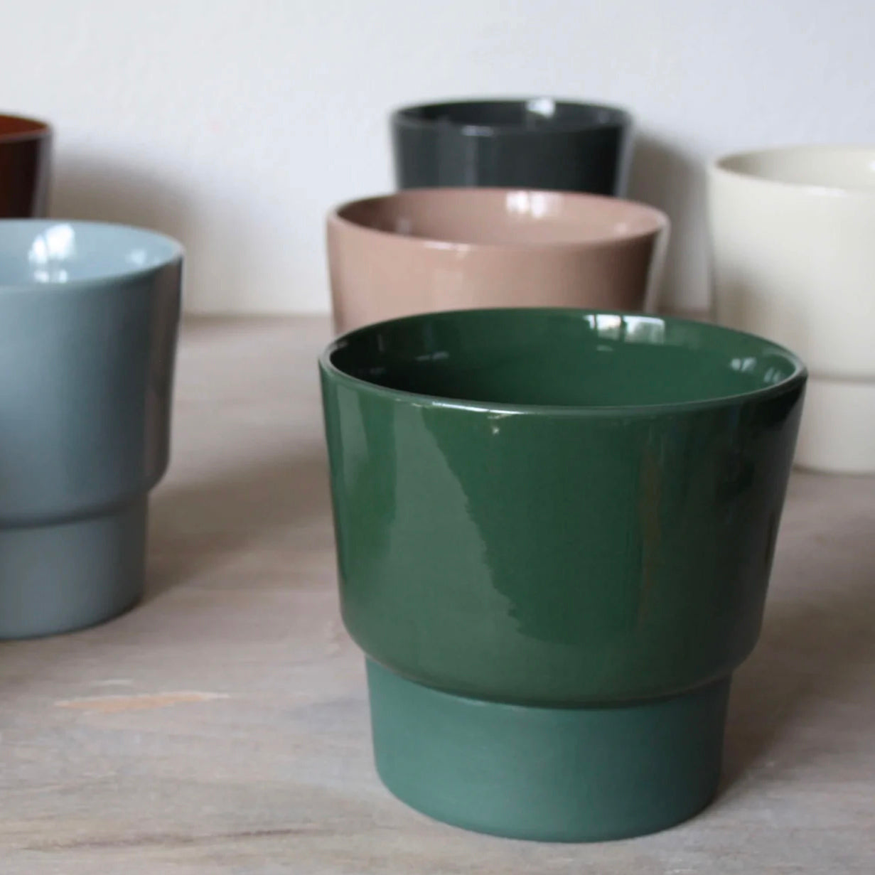 Medium Planter in Forest Green