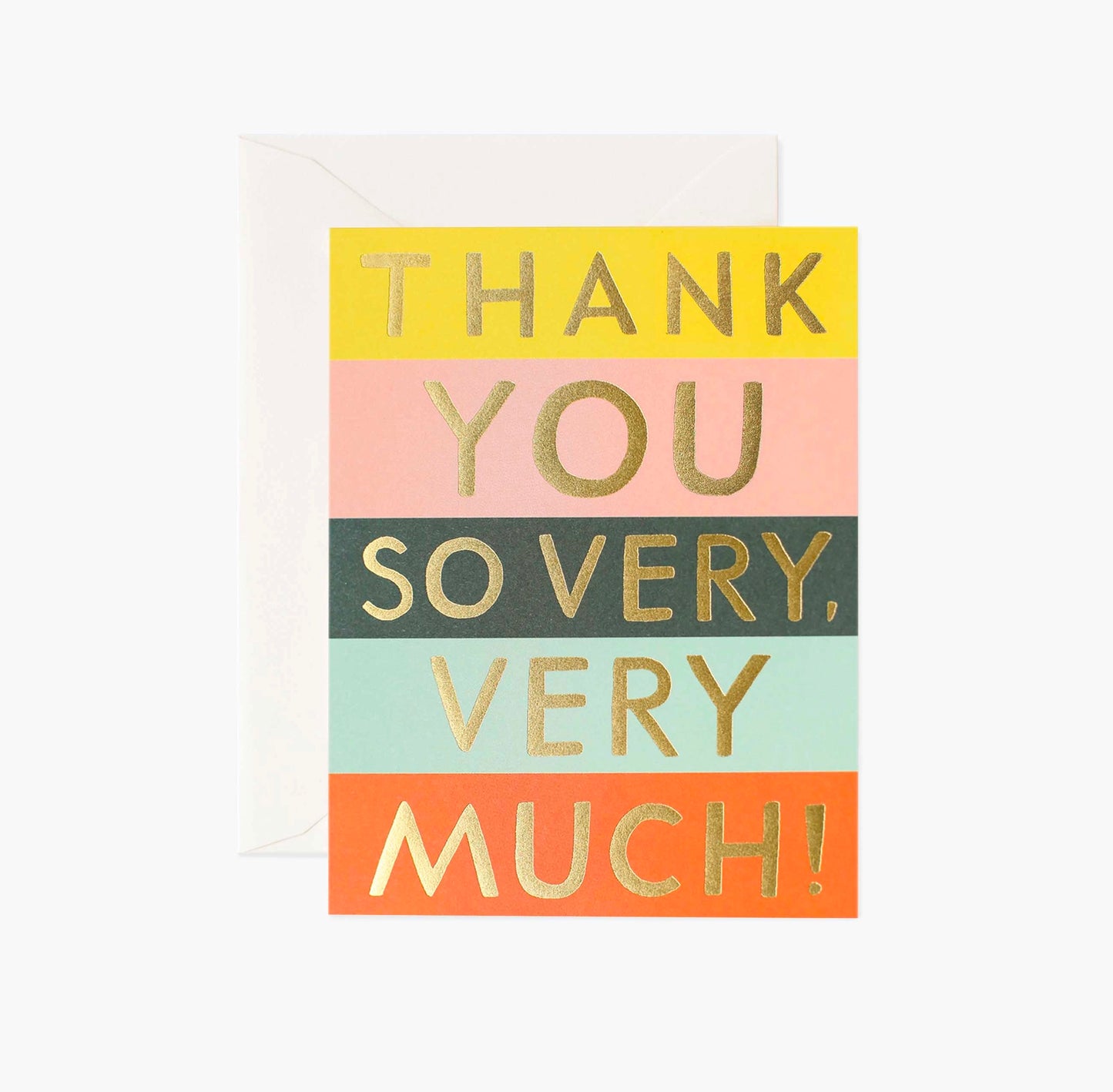 Block Thank You Greeting Card