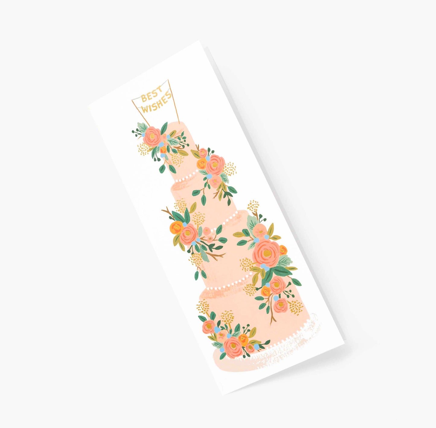 Best Wishes Wedding Cake Card