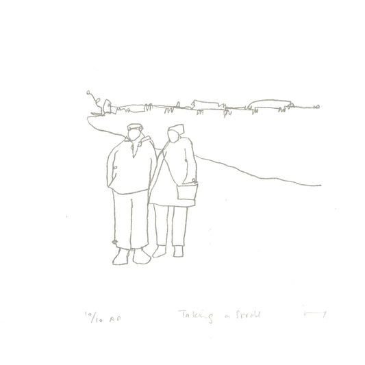 Taking a Stroll Screen Print