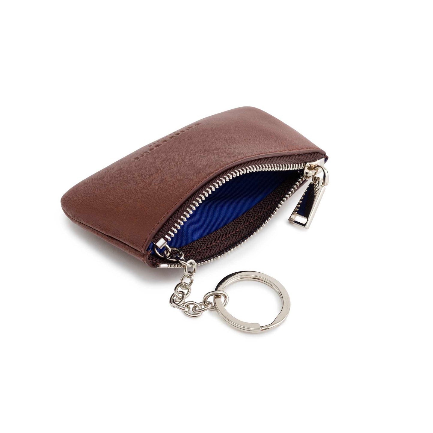 Zipped Coin Purse in Vegan Leather with Key Chain