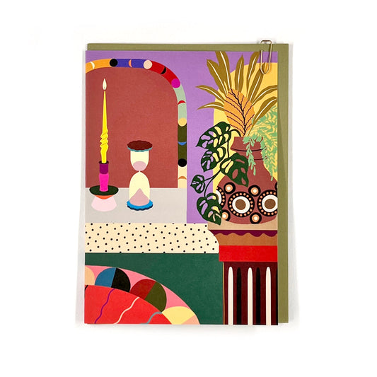 Timer Botanical Greeting Card