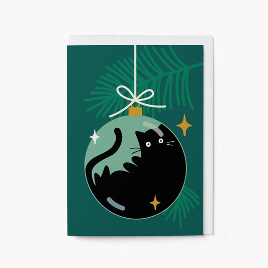 Christmas Cat - Seasonal Greeting Card