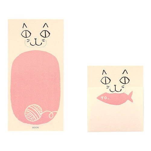 Midori Sticky Memo Secret Cat