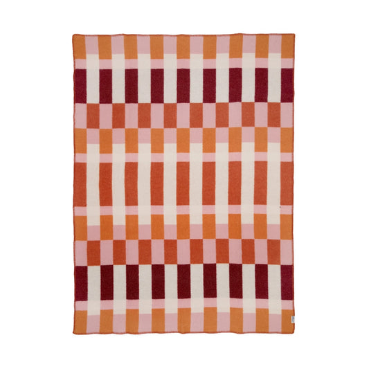 Wool Throw Blanket: Studie Orange