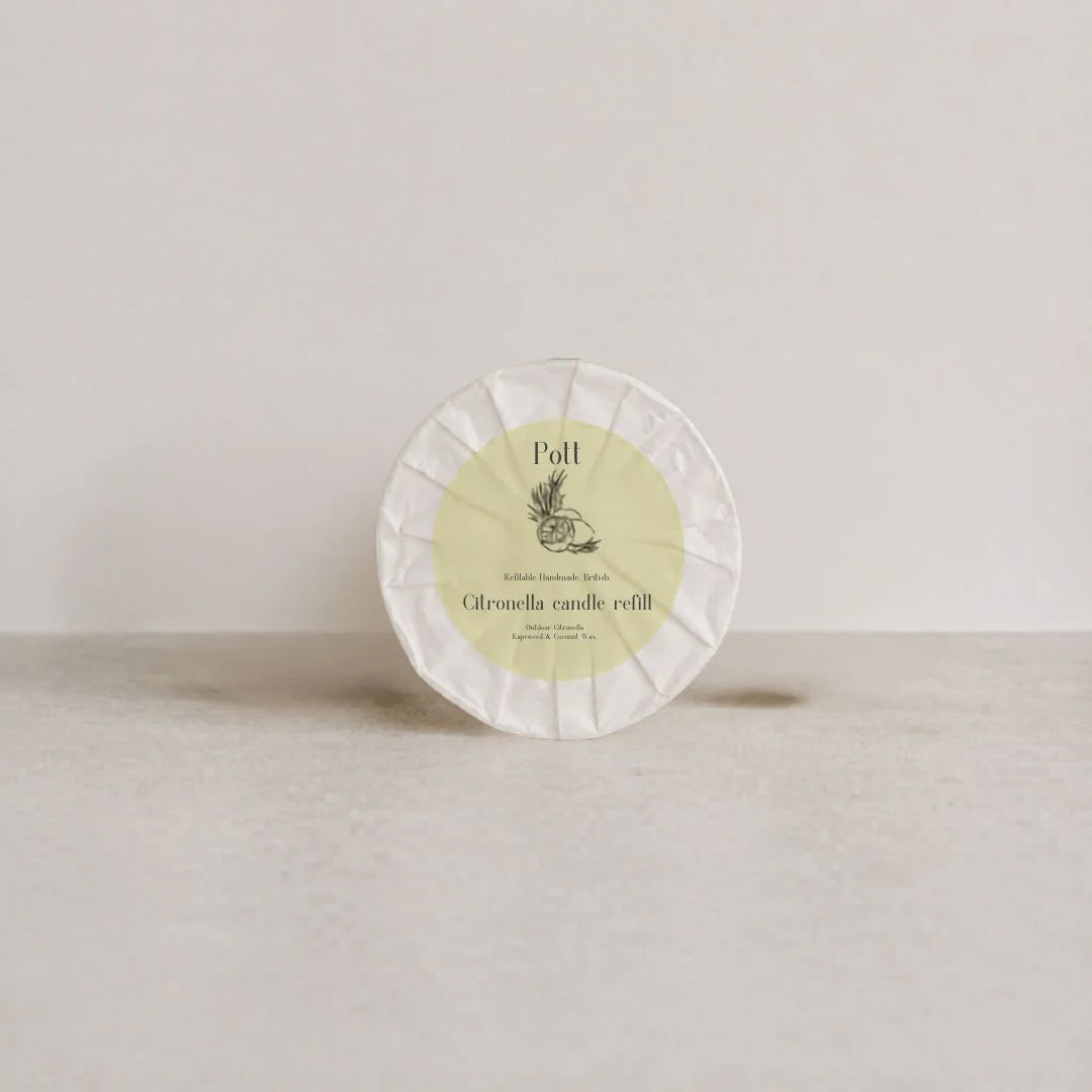 Outdoor Candle Terracotta Petite Pott with Citronella Candle
