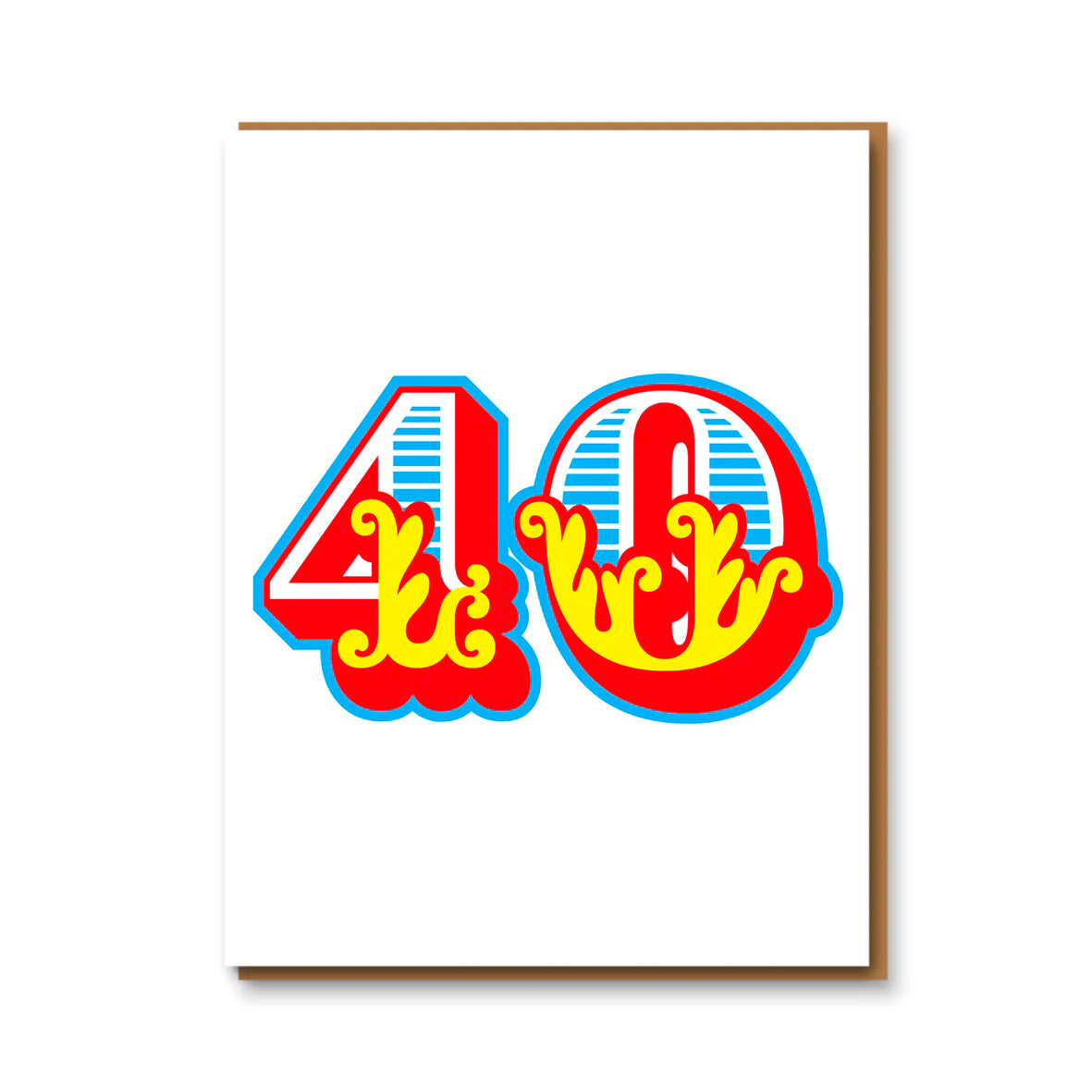 40 Big Top Birthday Card