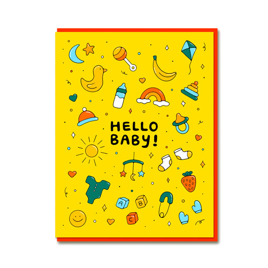 Hello Baby Greetings Card