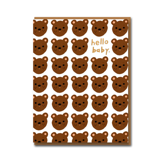 Hello Baby Bear Card