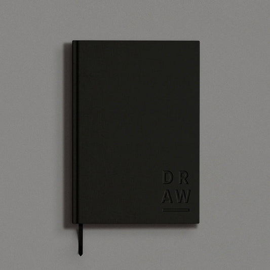 Blank Canvas Black A5 Plain Sketchbook