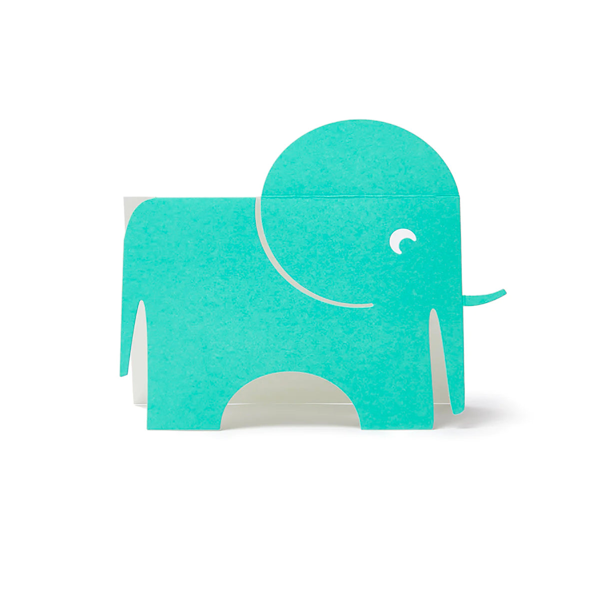 Cut & Make Blue Elephant Card