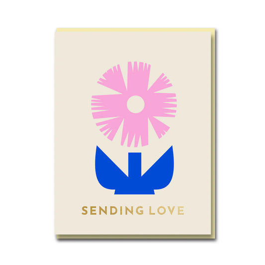 Sending Love Flower Card