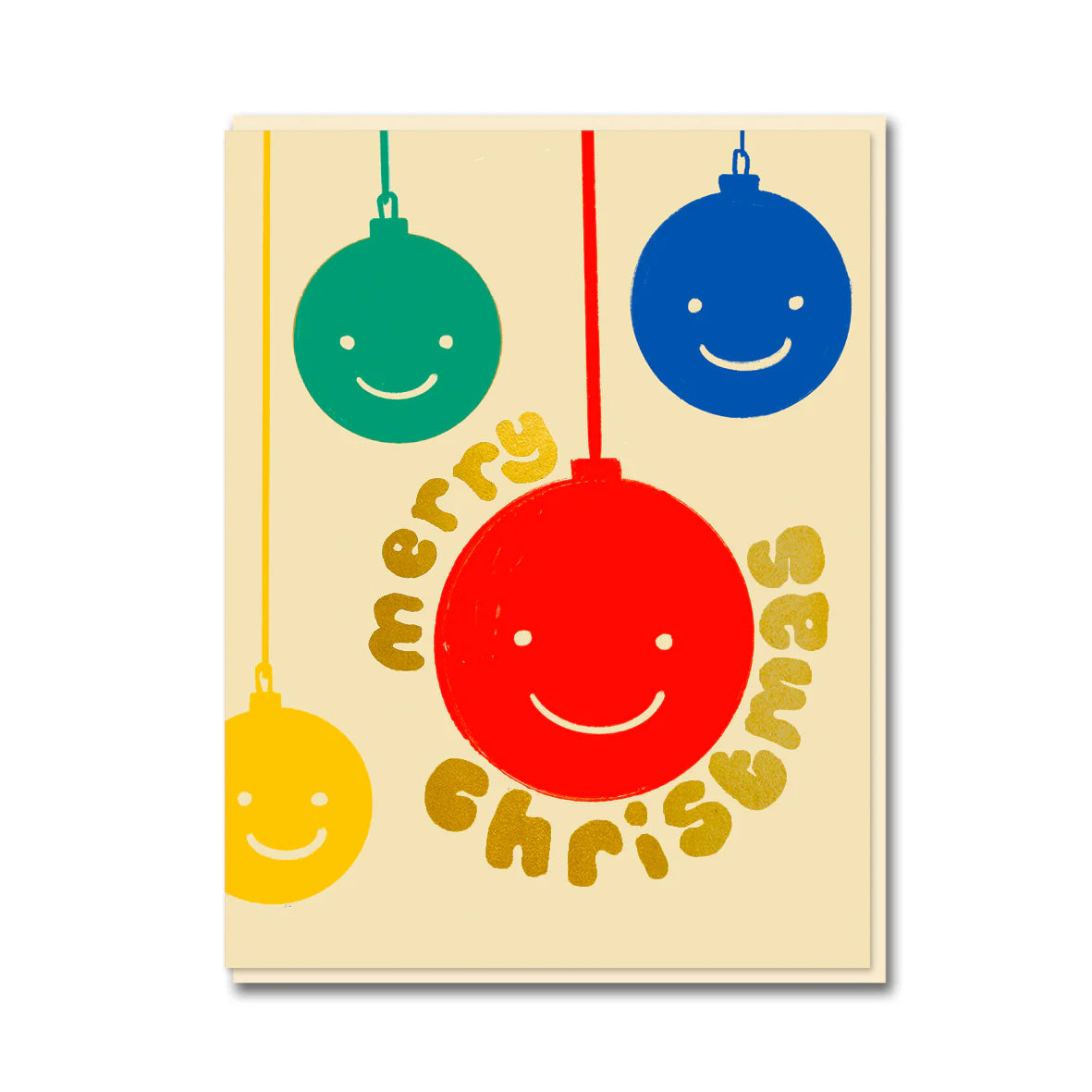 Emma Cooter Draws Smiling Baubles Box of Christmas Eight Cards