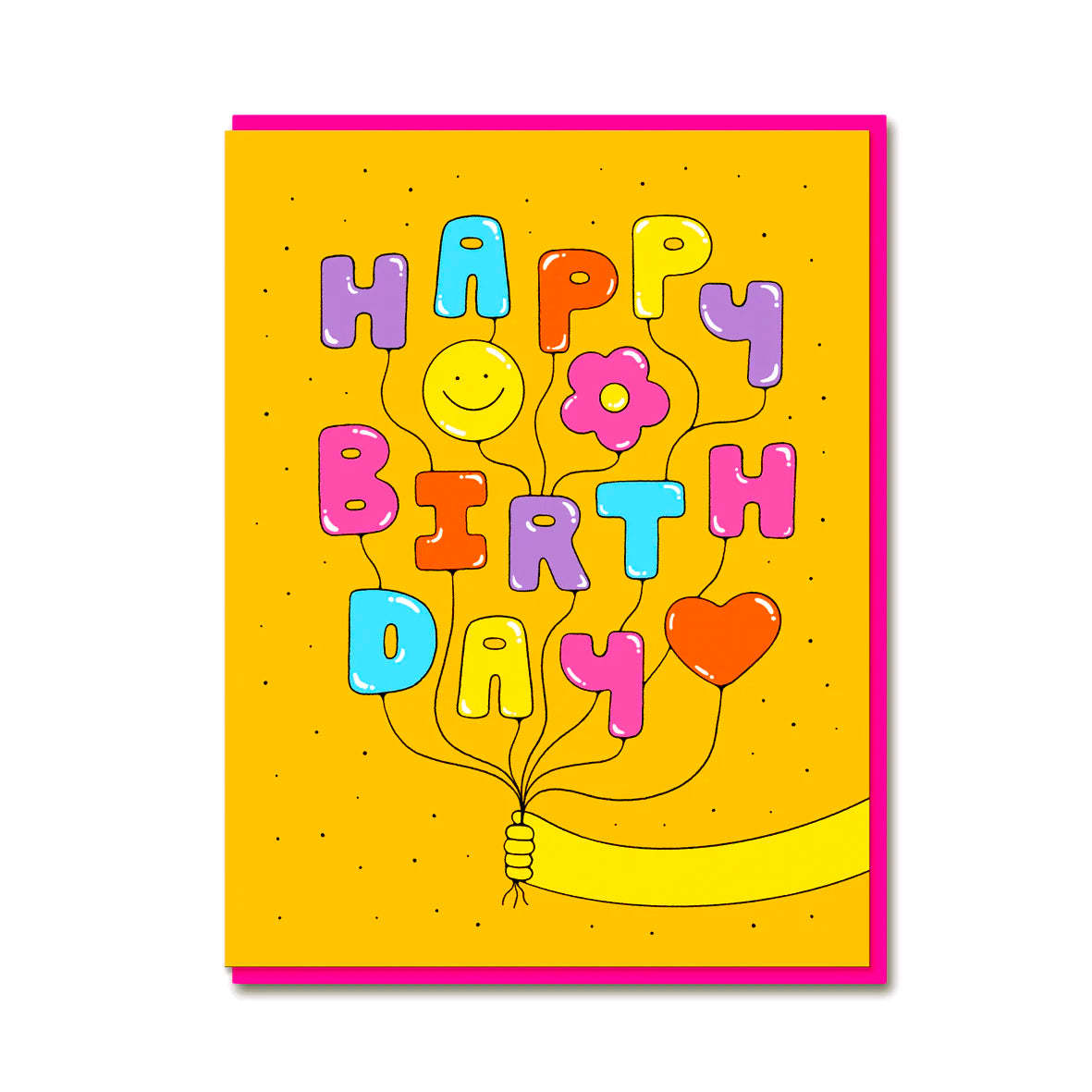 Birthday Balloons Greetings Card