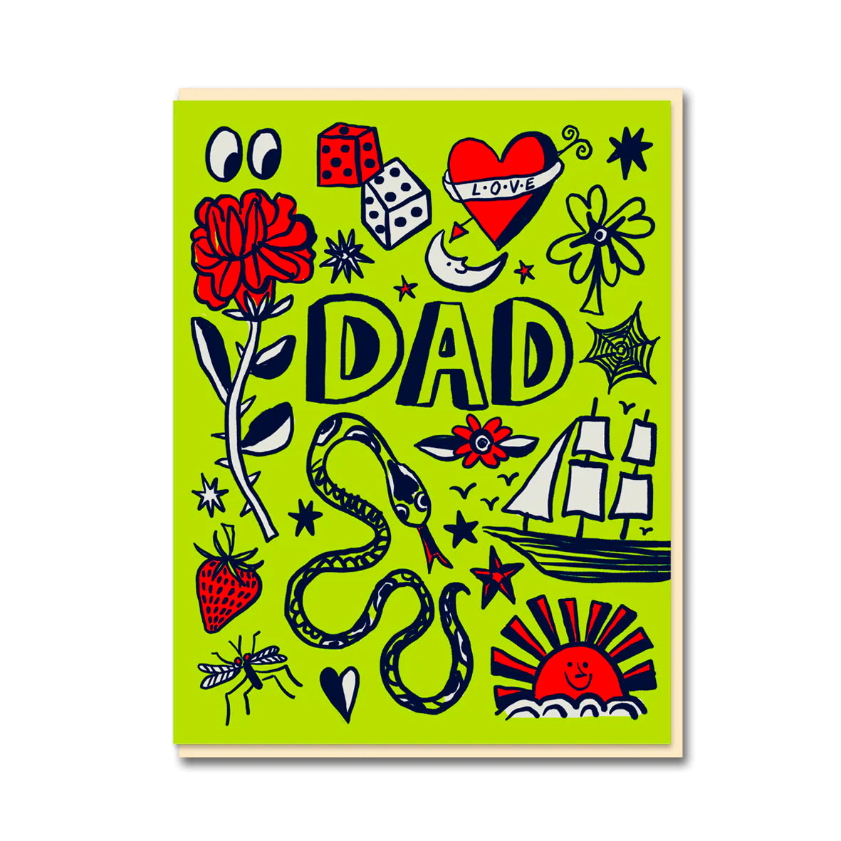 Tattoo Dad Card