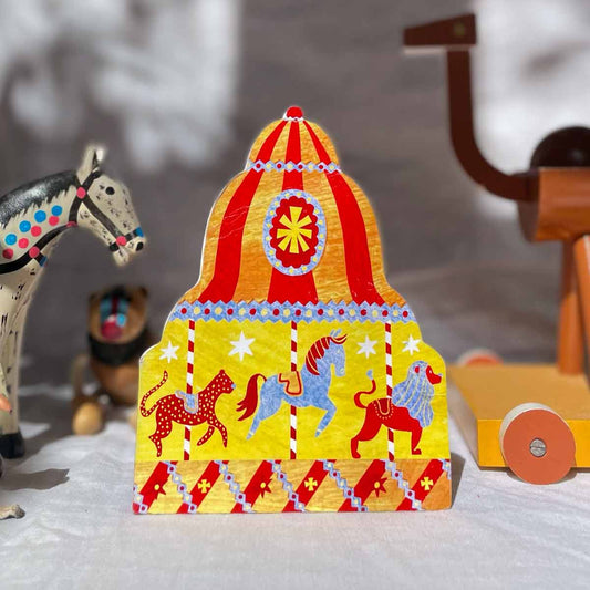 Carousel Shaped Greetings Card