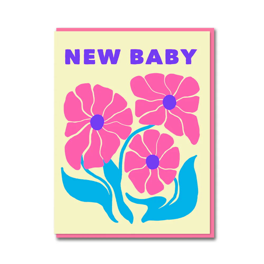 Chrysanthemun New Baby Card