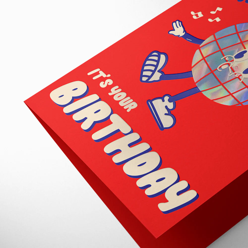 Disco Ball Birthday Card