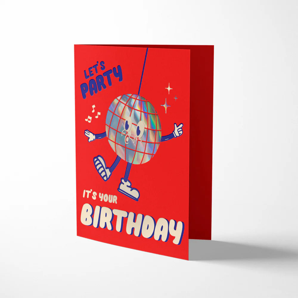 Disco Ball Birthday Card