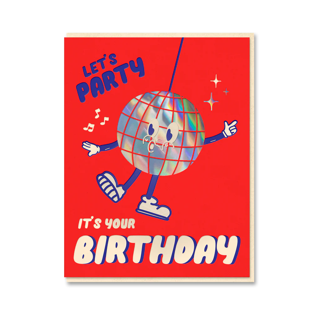 Disco Ball Birthday Card