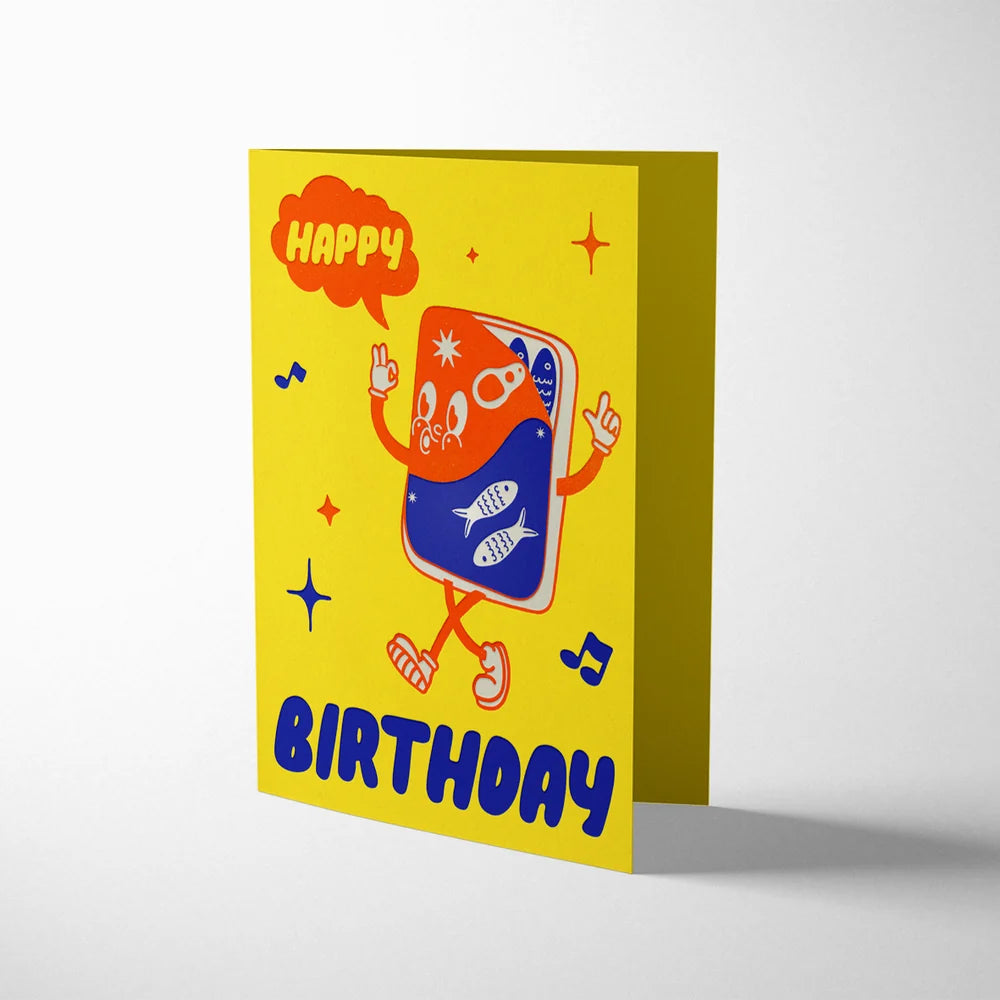 The Toonies: Tinned Fish Birthday Card