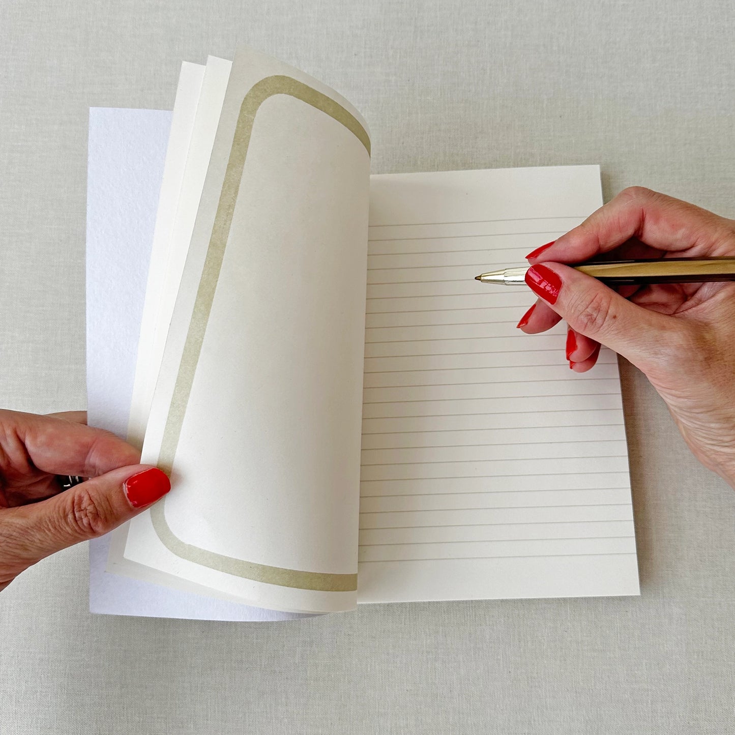 Camper Van Journal with lined, plain and dot grid pages and integrated envelopes