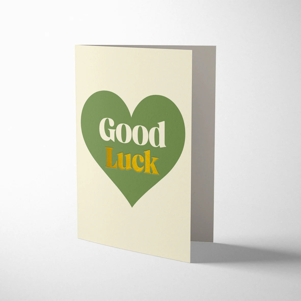 Good Luck Heart Card