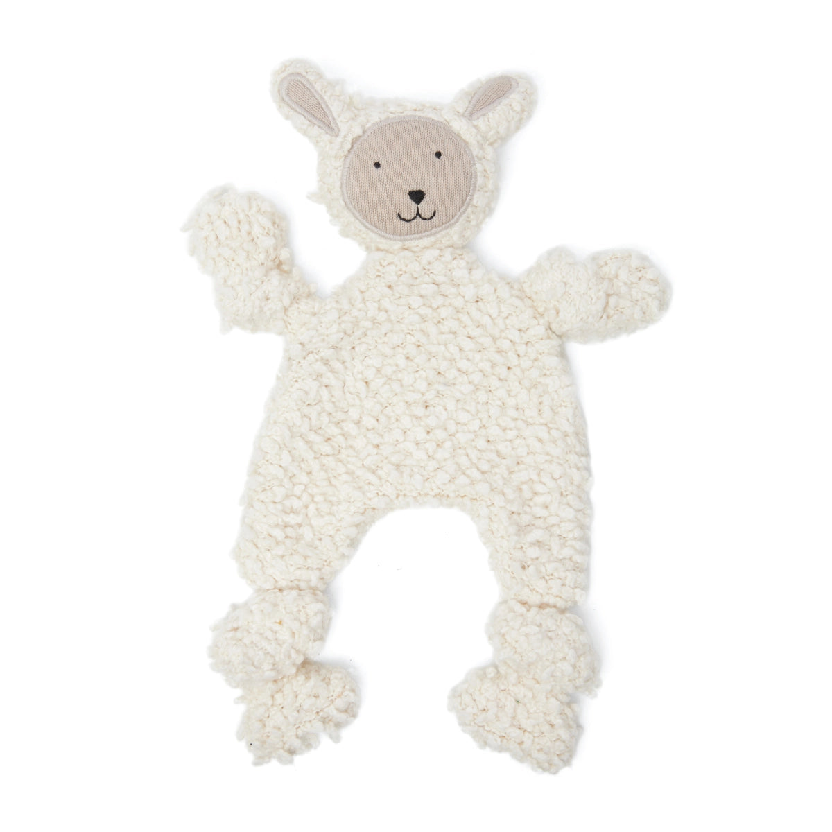 Cotton Knit Baby Comforter Cuddle Cloth - Sheep
