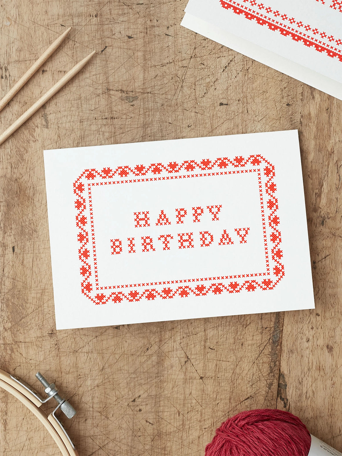 Happy Birthday Cross Stitch Card
