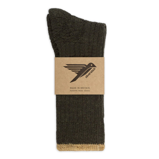Penine Wool Sock Moss