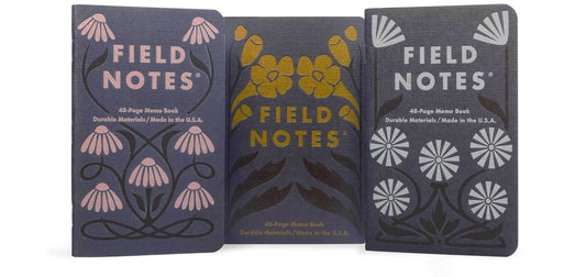 Field Notes Fall Flowers Limited Edition Pack of Three
