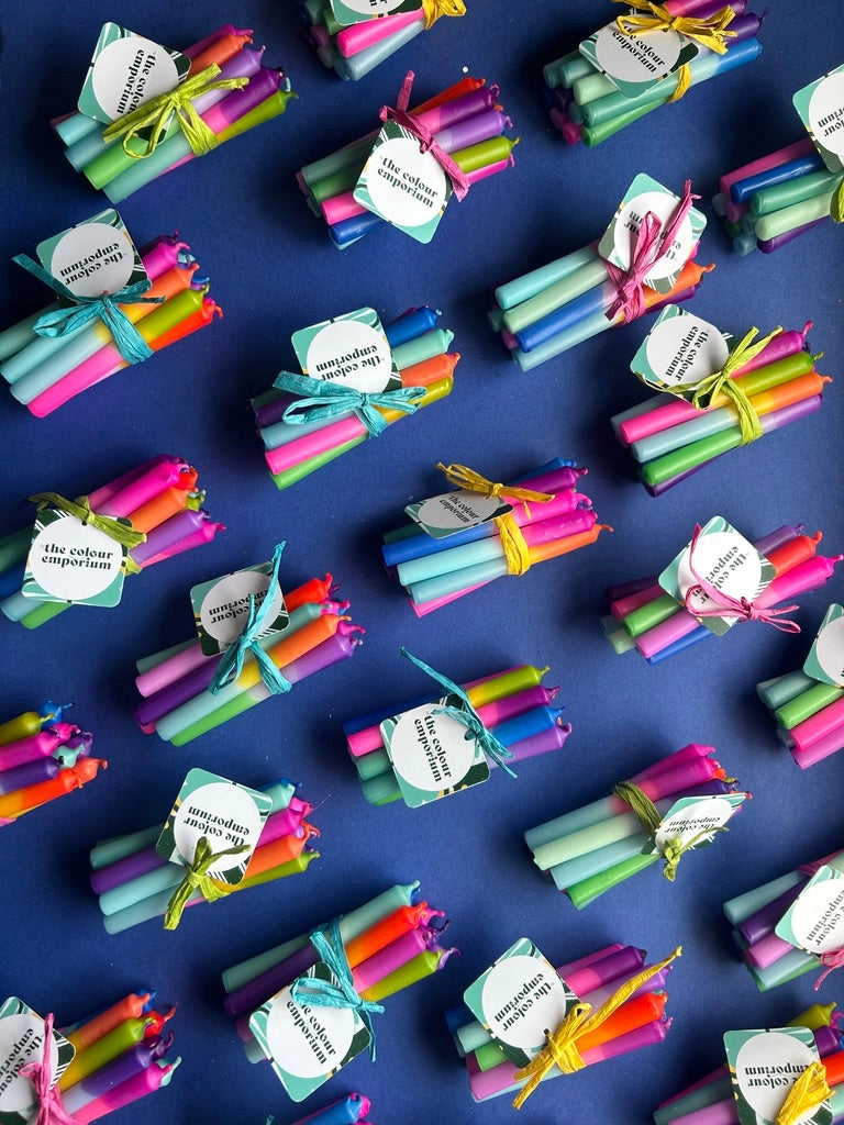 Mini Dip Dye Candles - bundle of 10