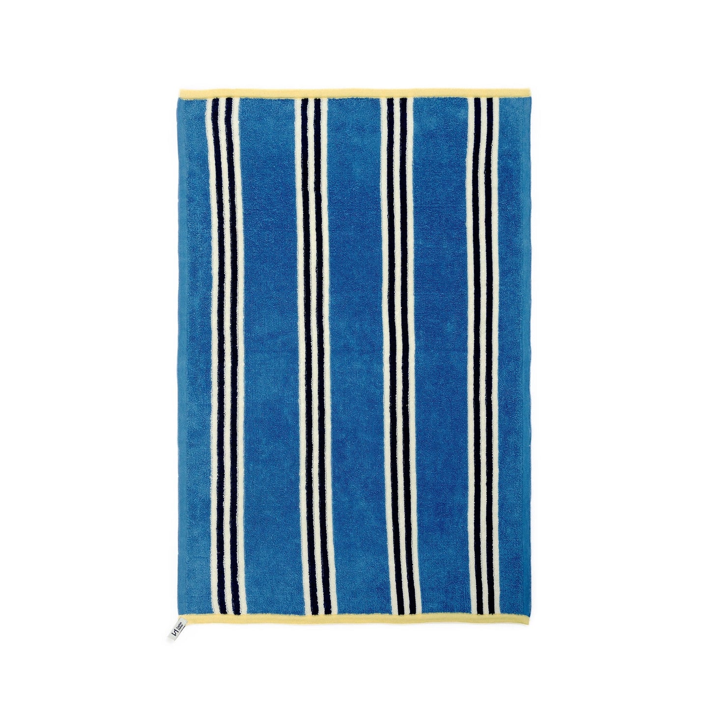 Terry Towelling Hand Towel: Cobalt Stripe