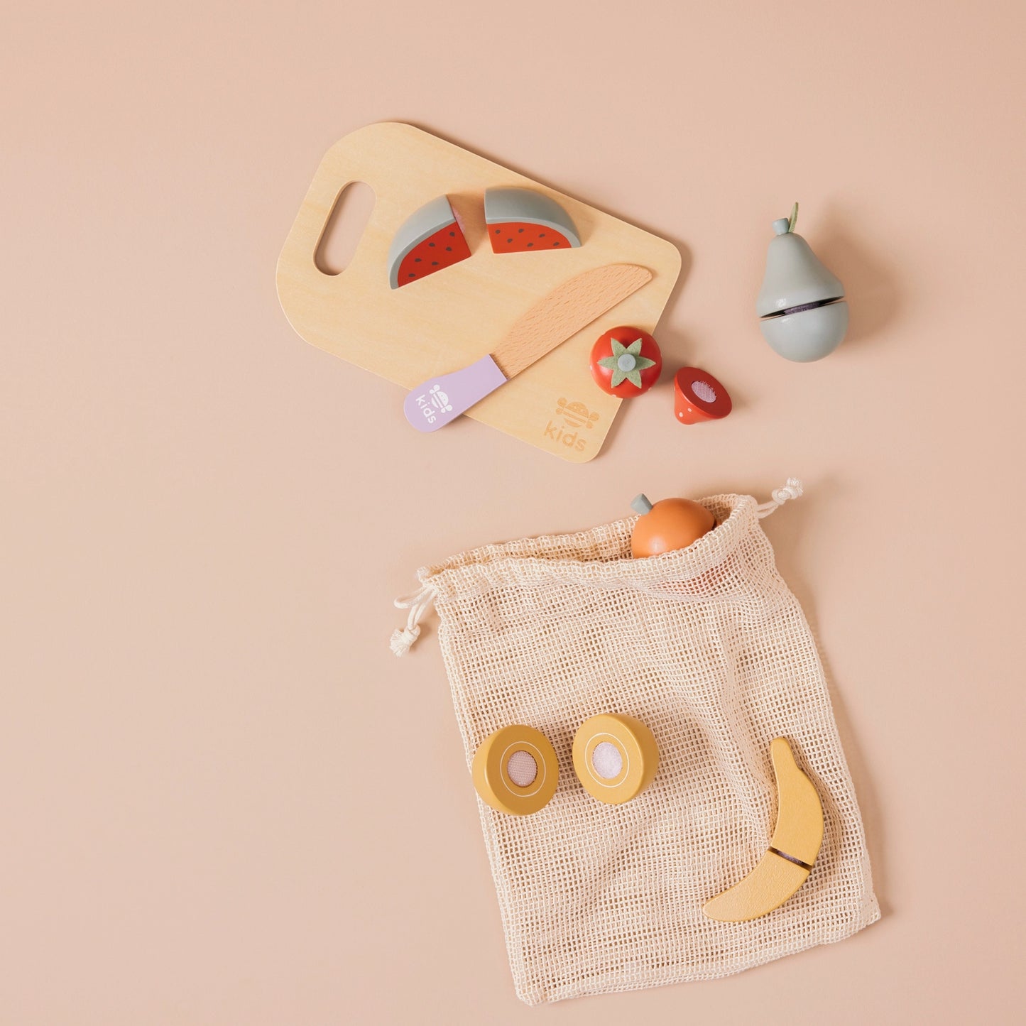 Just Bee Kids Wooden Food Playset