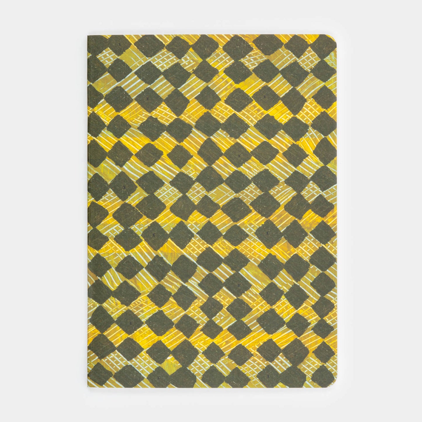 Paste Paper Diamonds Notebook